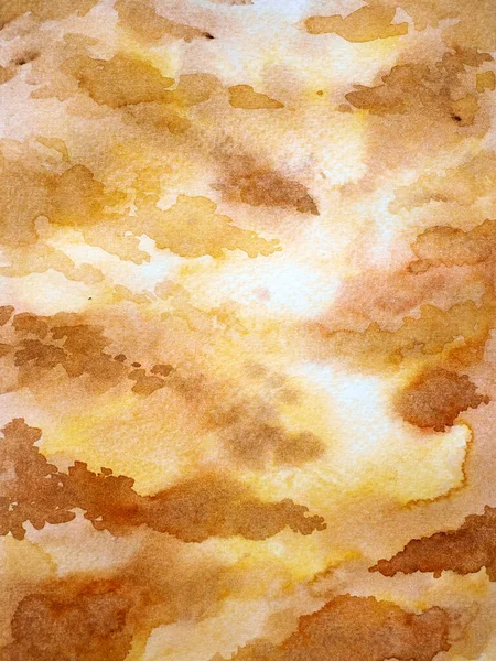 Art Abstract Brown White Sky Watercolor Painting Paper Texture Mind —  Fotos de Stock