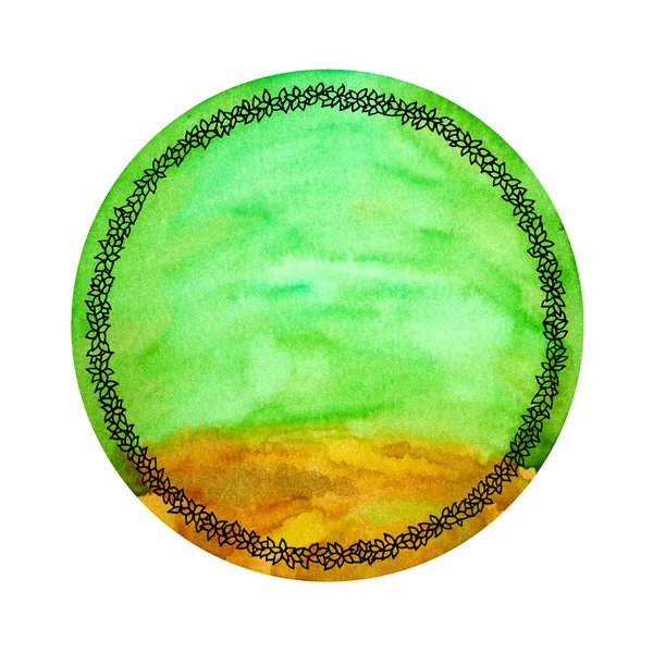 yeşil toprak rengi arkaplan çiçeği çiçekli çerçeve suluboya resim tasarımı resim şablonu