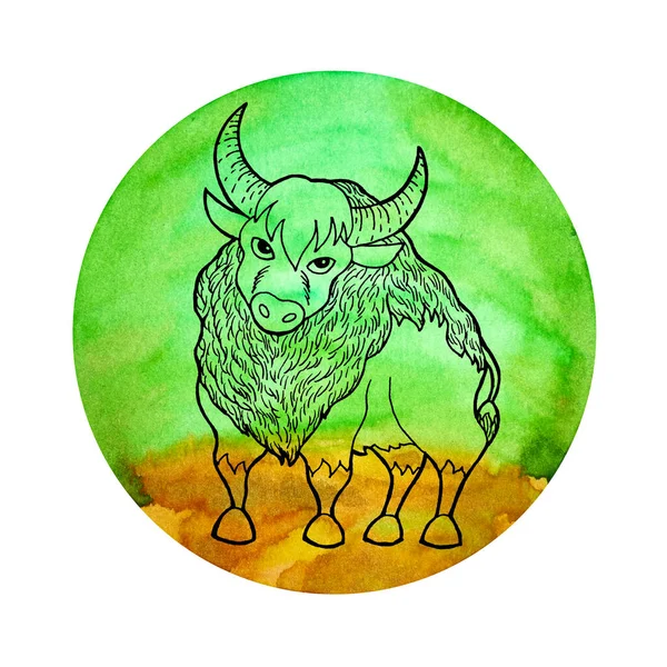 Taurus Zodiaku Astrologia Horoskop Symbol Znak Logo Ikona Projekt Element — Zdjęcie stockowe