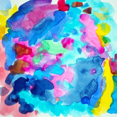 abstract art from mind mental health spiritual soul holistic vibrant color colorful healing watercolor painting illustration art therapy background brush on paper rainbow wallpaper artwork