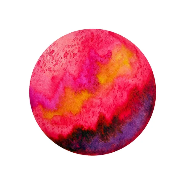 Muladharaルートチャクラ赤い色のロゴシンボルアイコンReiki心霊的な健康治癒ホリスティックエネルギー蓮曼荼羅水彩画アートイラストデザイン宇宙背景 — ストック写真
