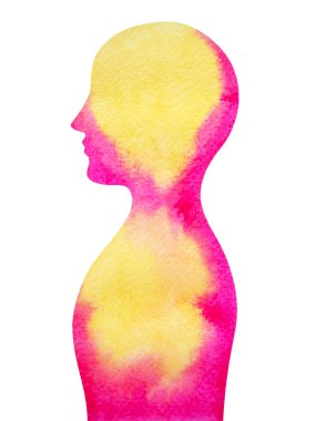 human head chakra body mind mental health healing spiritual imagine yoga breath power peace inspiring energy emotion holistic connected universe abstract art watercolor painting illustration design