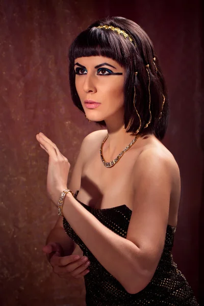 Žena ve stylu Kleopatry — Stock fotografie