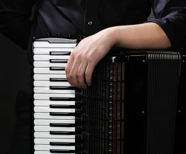 Ausgefranste Knöpfe der Ziehharmonika — Stockfoto