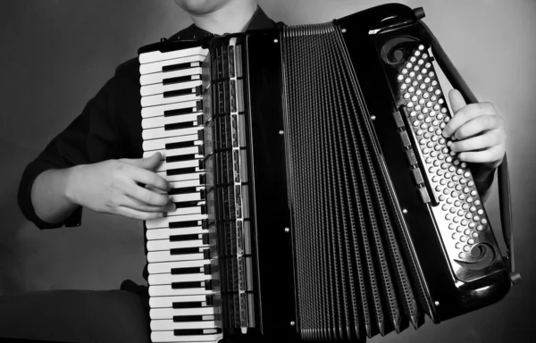 Frayed buttons of accordion — Stock Photo, Image