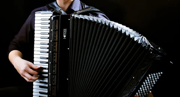 Frayed buttons of accordion — Stock Photo, Image