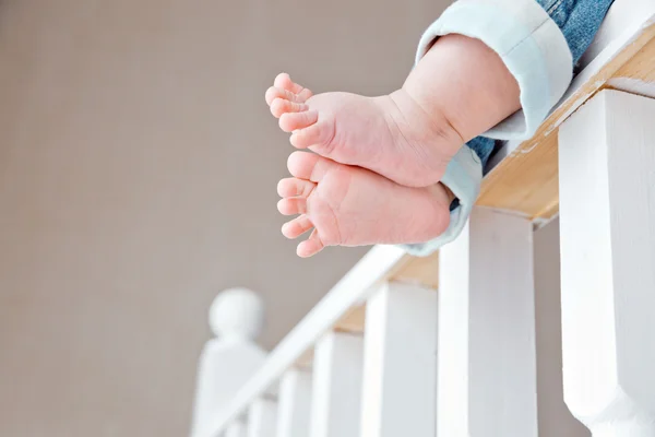 Foten av baby — Stockfoto