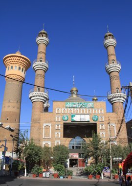 Ulu Cami, çarşı içinde Urumçi, xinjiang, china