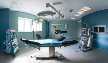 Operating room in a hospital clipart