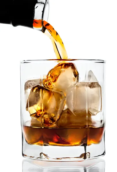 Whiskey and ice — Stock Photo, Image