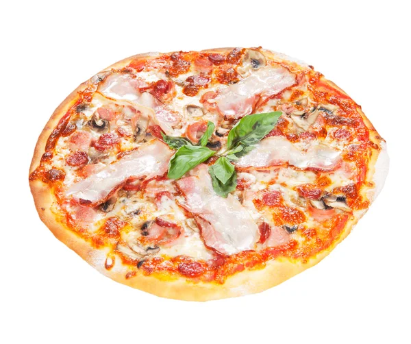 Pizza on a white background — Stock Photo, Image