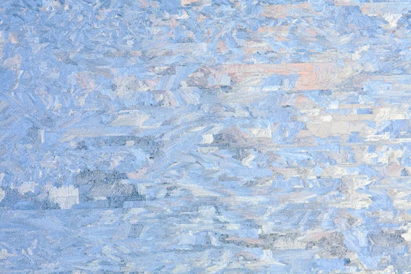 Frostiges natürliches Muster am Winterfenster lizenzfreie Stockfotos