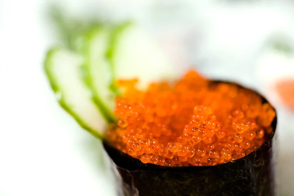 Kaviar mit Gurke Stockbild
