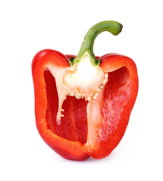 Cutted Red Bell Pepper Stock Photo