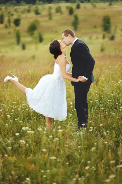 Glückliches Hochzeitspaar — Stockfoto