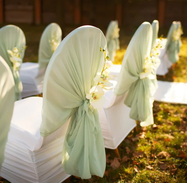 Ceremony in beautiful autumn garden — Stock Photo, Image