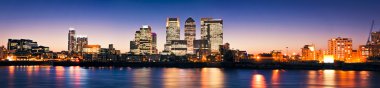 Canary Wharf at twilight