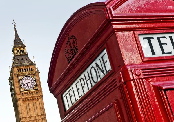 Telefonkiosk, london — Stockfoto