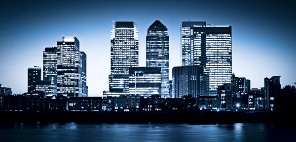 Canary Wharf at twilight