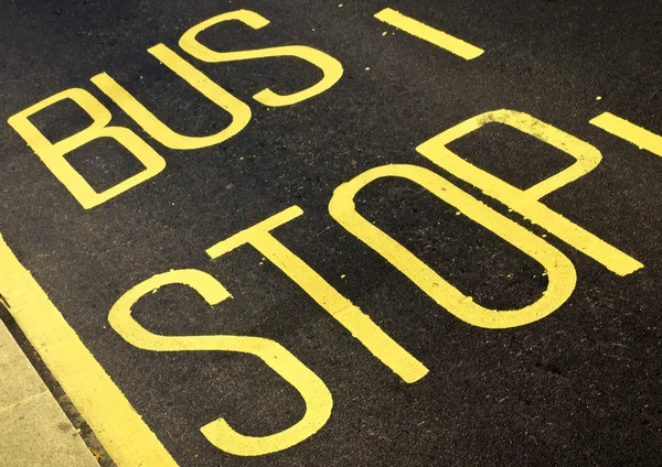Автобусна зупинка — стокове фото