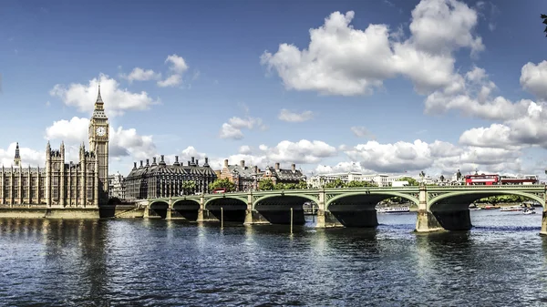 Husen i parlamentet panorama — Stockfoto