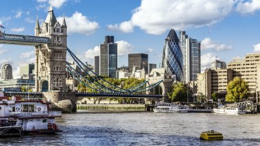 thames Nehri görülen Londra manzarası