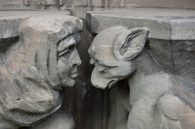 Suçluluk, utanç, keder. saint pierre, Caen (basse-normandie, Fransa) .church