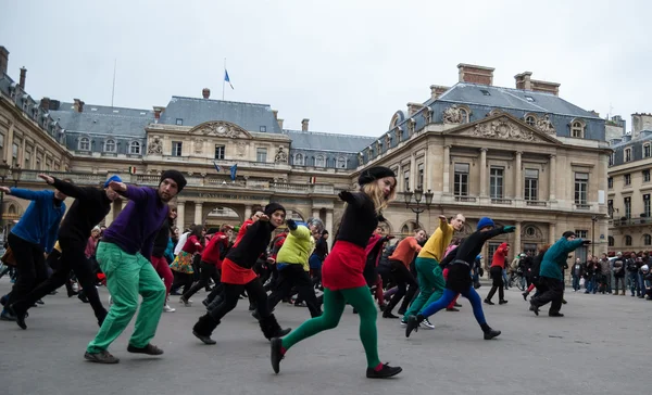 Flash mob dance. — Stock Photo, Image