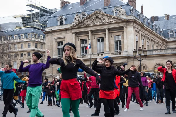 Flash mob dance. — Stock Photo, Image