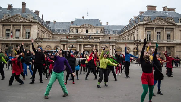 Flash mob dança . — Fotografia de Stock