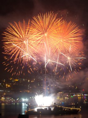 Fireworks Deniz Kuvvetleri günü