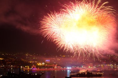 Fireworks Deniz Kuvvetleri günü