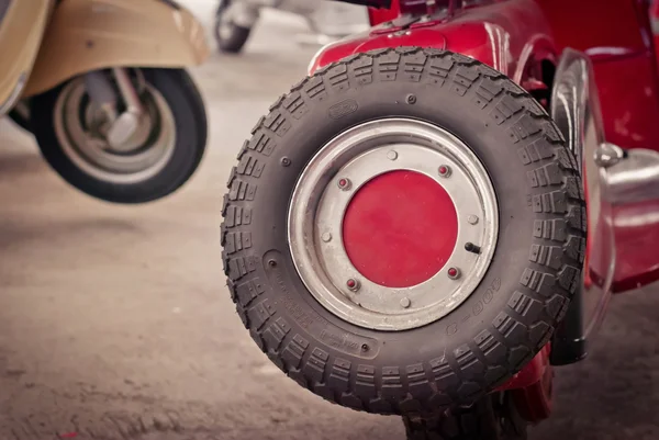 Motorcycle spare tire — Stock Photo, Image