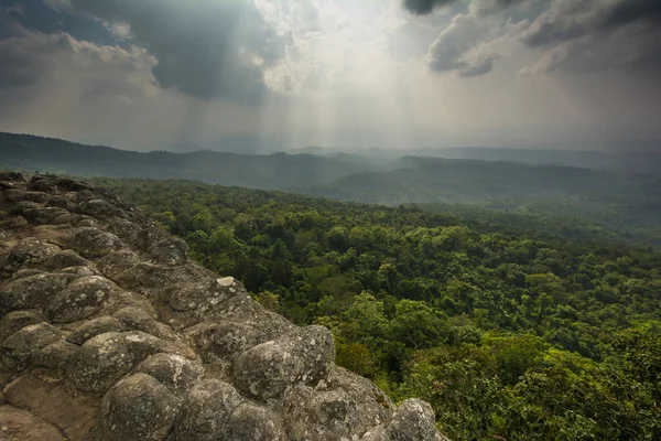 Laan Hin Pum Punto di vista al Parco nazionale Phu Hin Rong Kla, Phitsa — Foto Stock