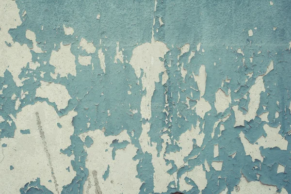 壁のシームレスなテクスチャ上の剥離塗料。素朴な青のグランジ素材のパターン. — ストック写真