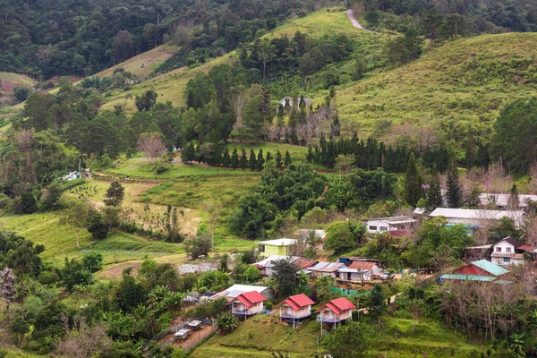 Paesaggio Rurale Villaggio Rong Kla Punto Riferimento Thailandia — Foto Stock
