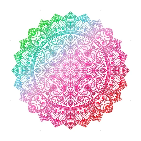Dekoracyjne Tło Ozdobnym Okrągłym Wzorem Mandala Element Wzornictwa Stylu Indyjskim — Zdjęcie stockowe