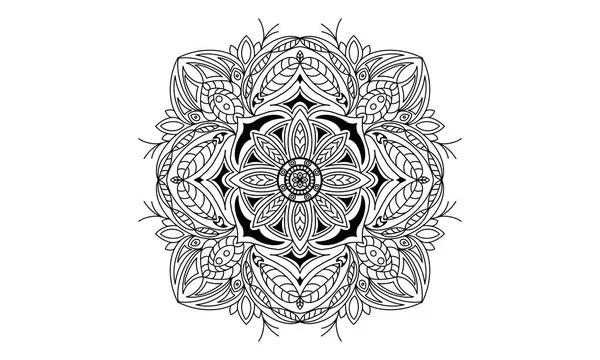 Sfondo Decorativo Con Motivo Rotondo Ornamentale Mandala Elemento Design Stile — Foto Stock