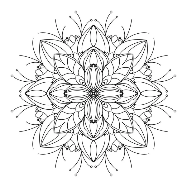 Dekorativer Hintergrund Mit Ornamentalem Rundem Muster Mandala Element Für Design — Stockfoto