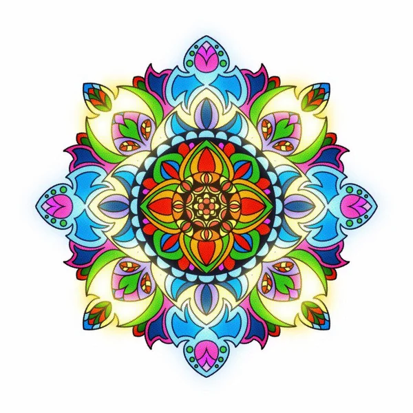 Fundo Decorativo Com Padrão Redondo Ornamental Mandala Elemento Para Design — Fotografia de Stock