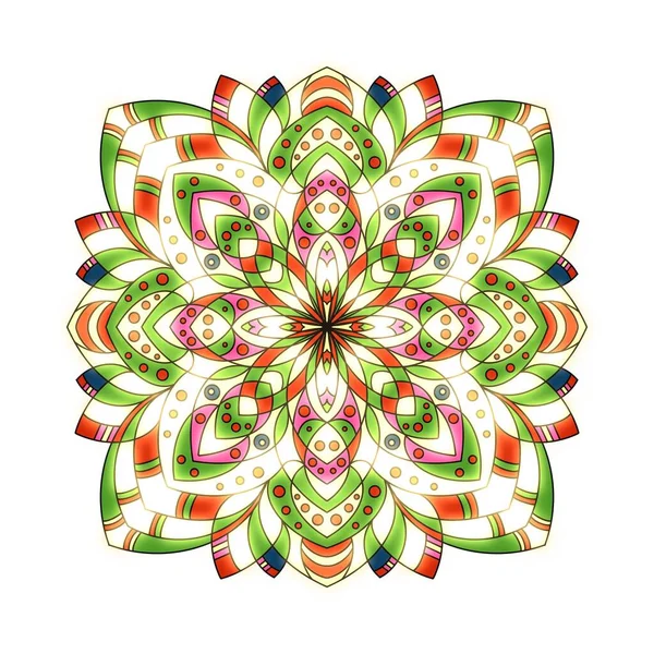 Fundo Decorativo Com Padrão Redondo Ornamental Mandala Elemento Para Design — Fotografia de Stock