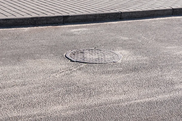 Sewer manhole — Stock Photo, Image