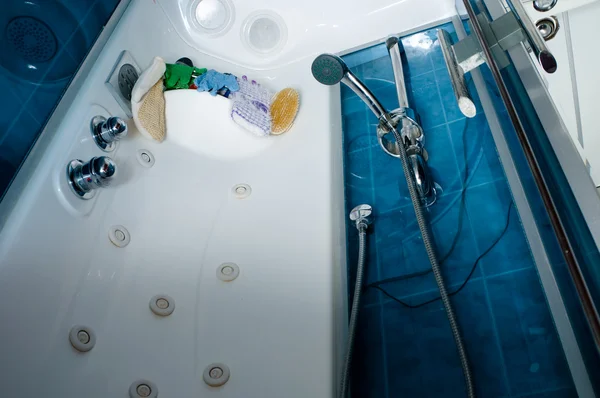 Shower in a bathroom — Stock Photo, Image