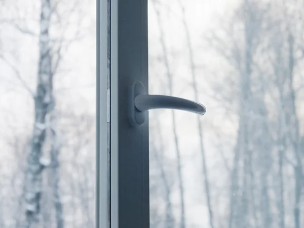 Kunststofffenster geöffnet — Stockfoto