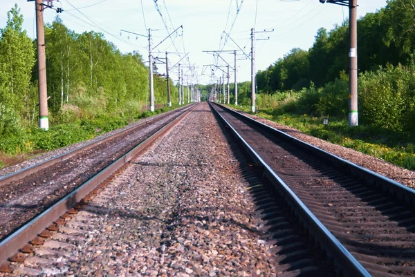Spoorlijn trein — Stockfoto
