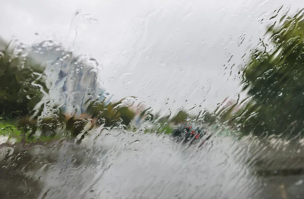 Regen op het glas — Stockfoto