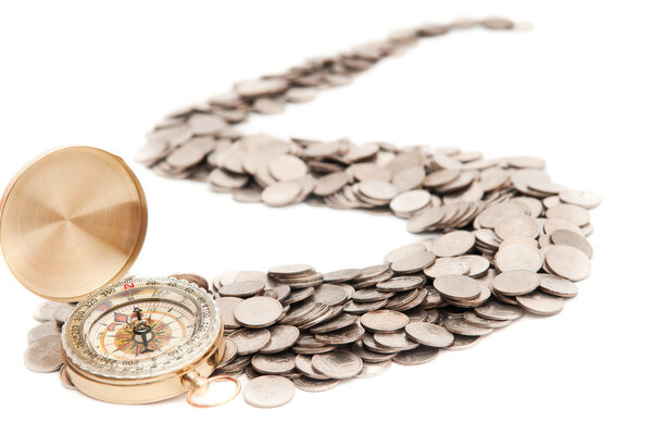 Компас на монетах
