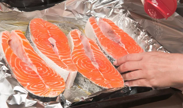 Piece of trout — Stock Photo, Image