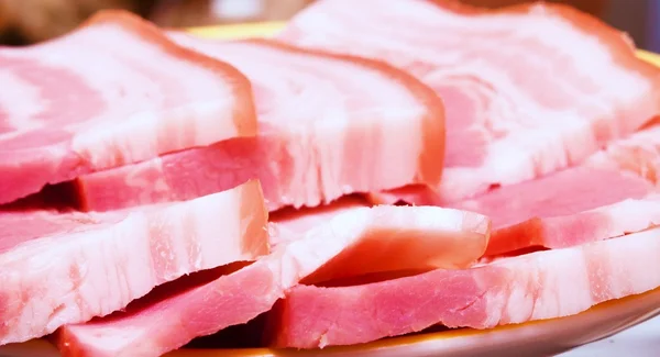 Piatto della pancetta — Foto Stock