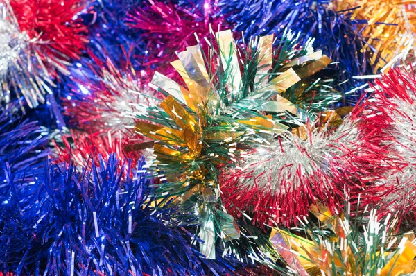 Christmas tinsel background — Stock Photo, Image